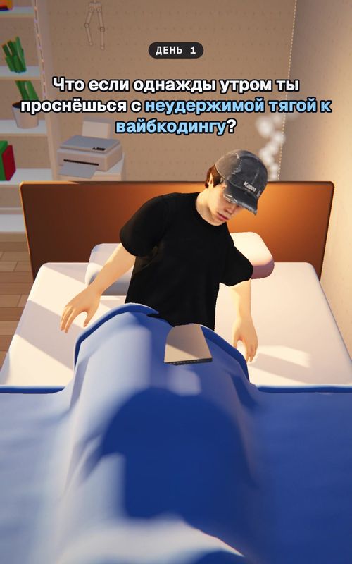 Ироничный взгляд на вайбкодинг и зависимость от ИИ